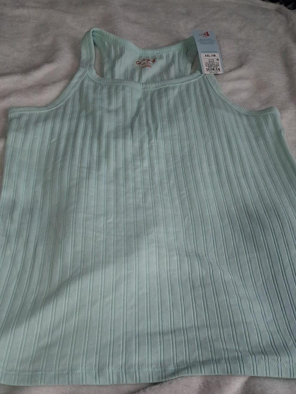 Cat&Jack Mint Ribbed Tank Top